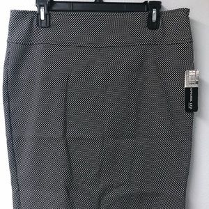 Black and White Polka-Dot Skirt